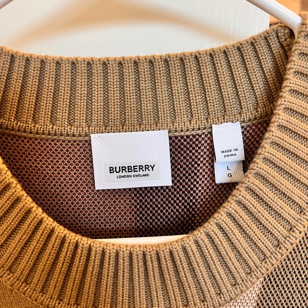 Authentic Burberry Camel Knit Sweater